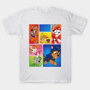 Dog in Comic Boxes T-Shirt